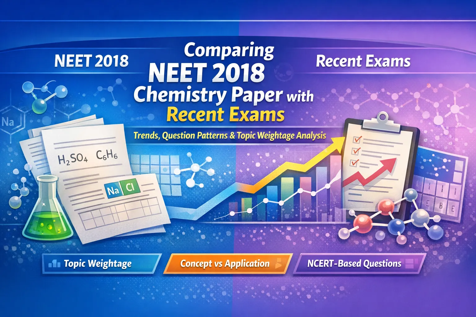 Comparing NEET 2018 Chemistry Paper with Recent Exams: Trends and Patterns